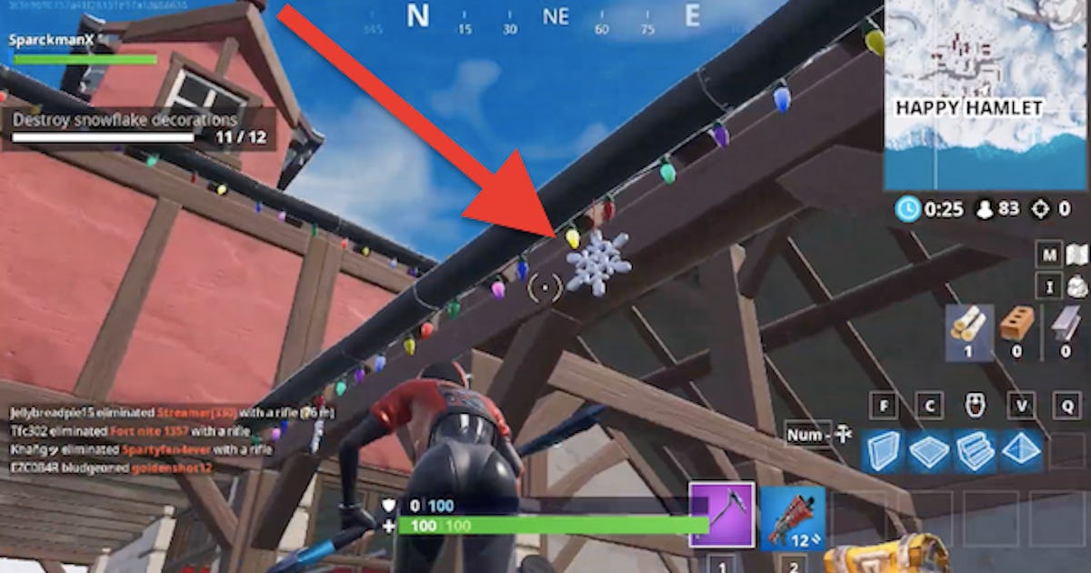 'Fortnite' Snowflake Locations Map: Where to Destroy 12 of Them