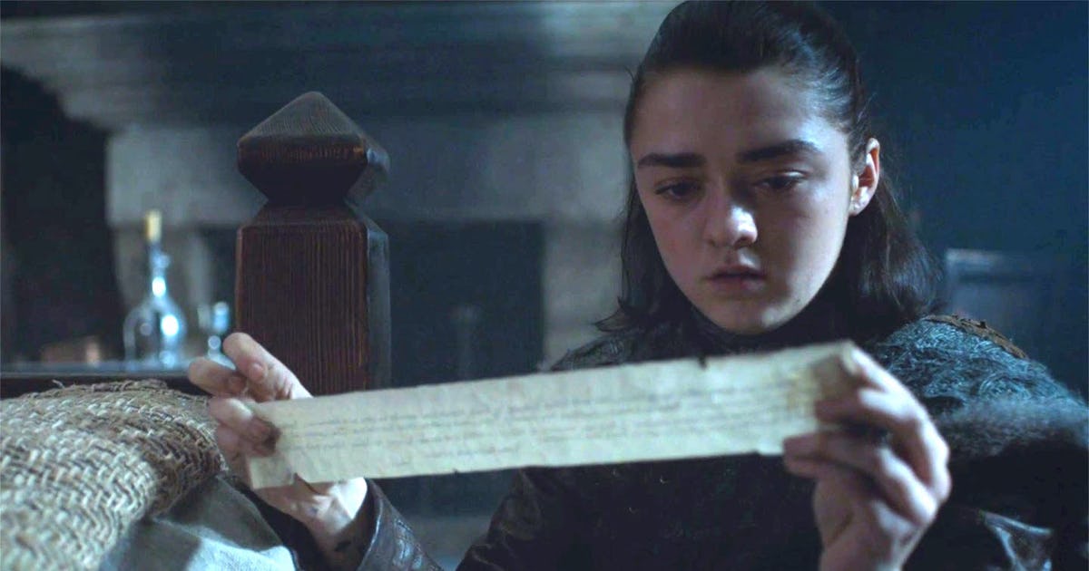 Here’s What the Scroll Arya Found Means for Sansa and Littlefinger
