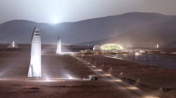 The BFR on Mars