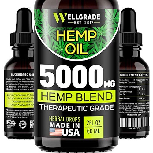 Hemp Oil for Anxiety Relief - 5000 MG 