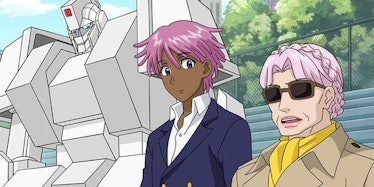 Kaz's robo-butler is a constant reminder of just how sci-fi 'Neo Yokio' is.