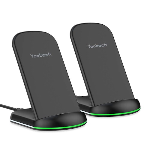 Yootech Wireless Charger,[2 Pack] 10W Qi-Certified Wireless Charging Stand