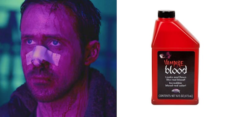 Ryan Gosling as Officer K in 'Blade Runner 2049' / Fake blood