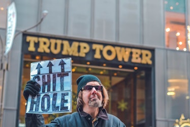 Trump, protest