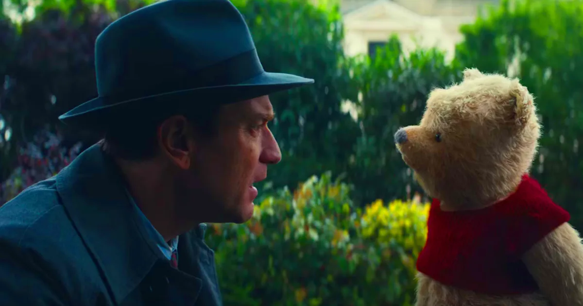 Pooh Inverse 'Christopher Robin' Trailer Looks Like a Winnie the Pooh Horror Movie