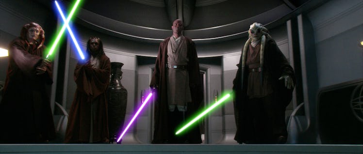 Mace and his squad try to arrest Palpatine in 'Revenge of the Sith'