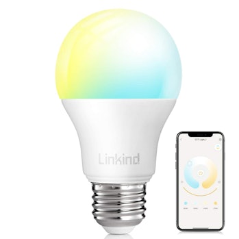 Smart WiFi Light Bulb, Linkind 9W LED Bulb, No Hub Required, Compatible with Alexa, A19 E26 800LM St...