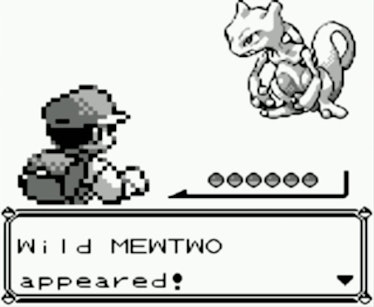 Mewtwo in 'Pokémon Red and Blue'