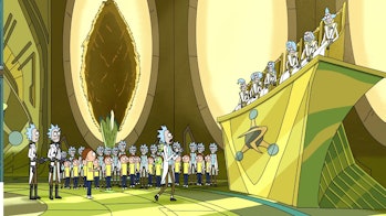 The Council of Ricks mirrors a similar council in Marvel comics.