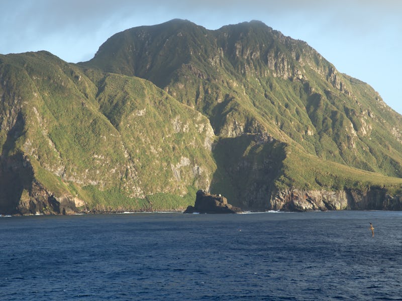 Uninhabited island in the Atlantic that is covered with a huge number of plastic bottles