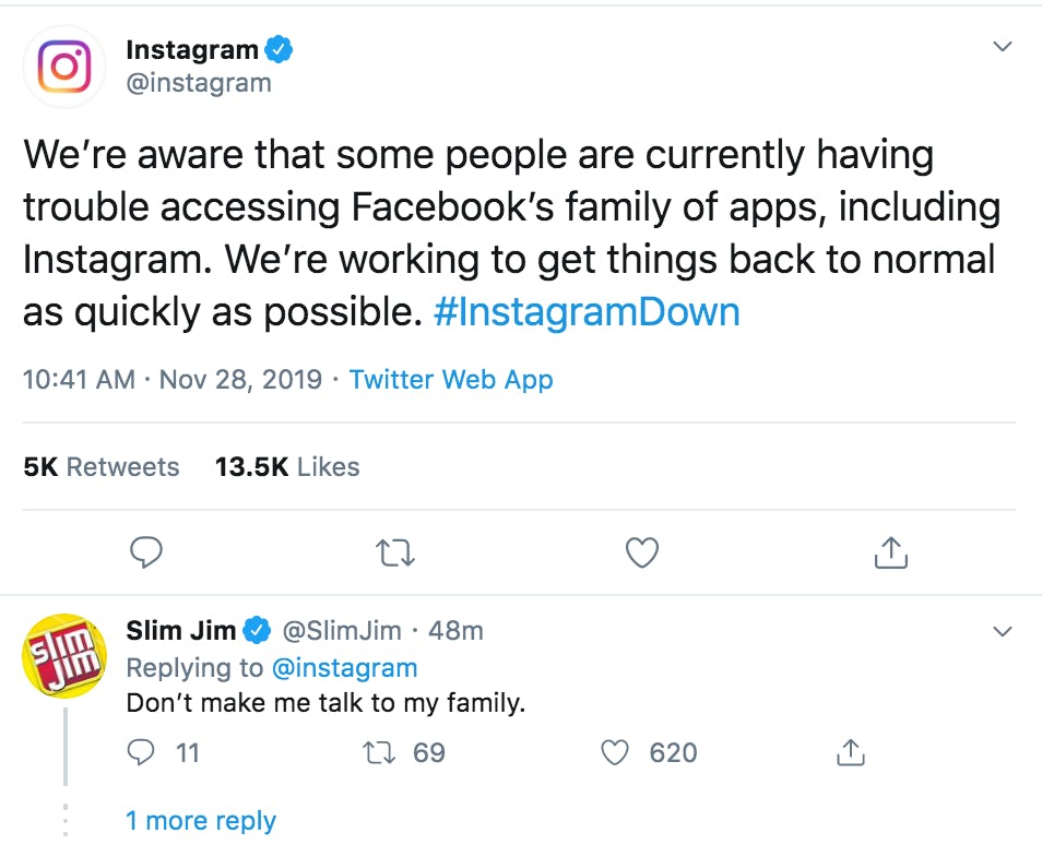 Facebook and Instagram down, not working? Users report Thanksgiving outage
