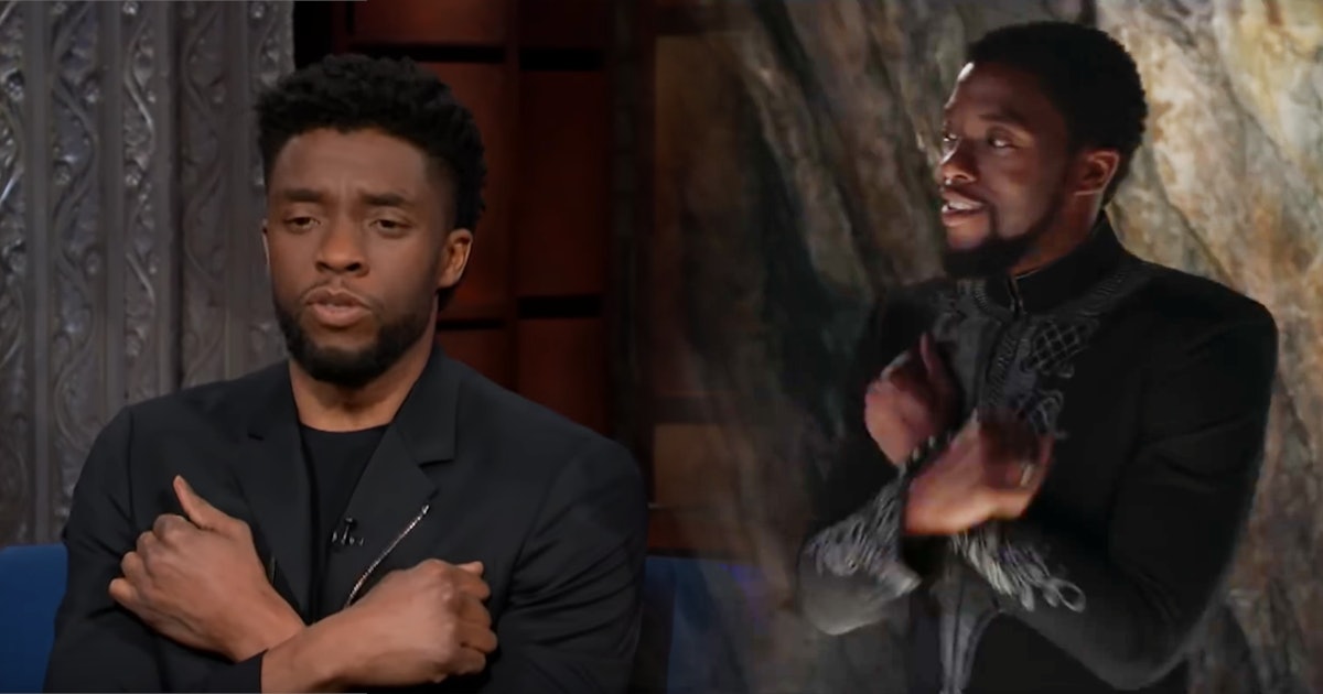 Black Panther S Chadwick Boseman Explains The Bored Wakanda Salute Meme