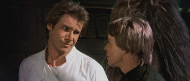 Han and Luke in 'Return of the Jedi'