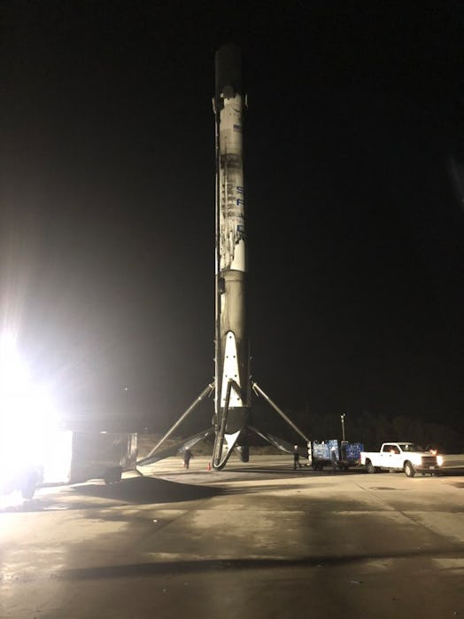 Falcon 9 just after landing.