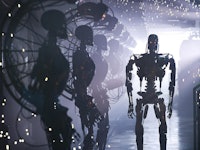 A screenshot from the Terminator symbolizing A.I.