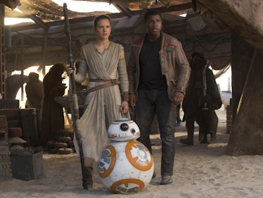 Daisy Ridley and John Boyega in 'Star Wars: Episode VII - The Force Awakens'