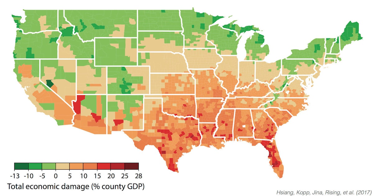 Maps Show How Climate Change Will Make U.S. Inequality Worse