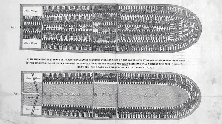 Brooks slave ship diagram