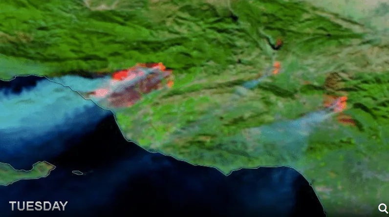 California Fires Seen in NASA Pictures Show the Devastation from Space