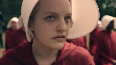 Elizabeth Moss as 'Offred' in Hulu's adaptation of Margaret Atwood's 'The Handmaid's Tale' 