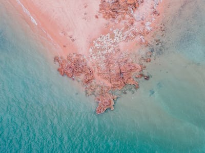 Abstract Aerial Art that is meant to represent underwater carbon capture