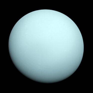 Uranus seen by Voyager 2.