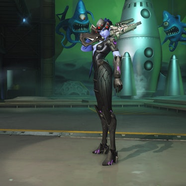 An in-game skin for Widowmaker was used as the source inspiration for her live-action counterpart.