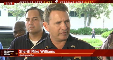 Seen here in a live-steam from the WJXT website, Sheriff Mike Williams of the Jacksonville Sheriff's...