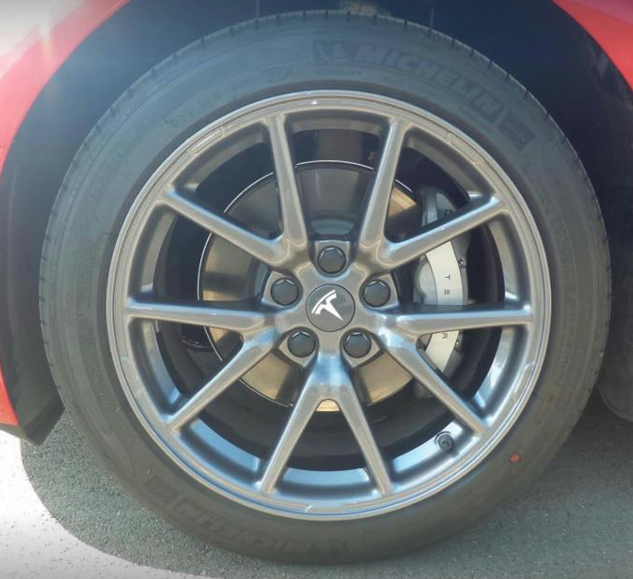 tesla model 3 wheels without covers