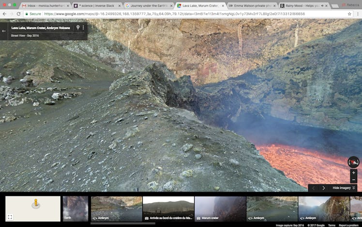 Marum Lava Lake Volcano Active Google Street View