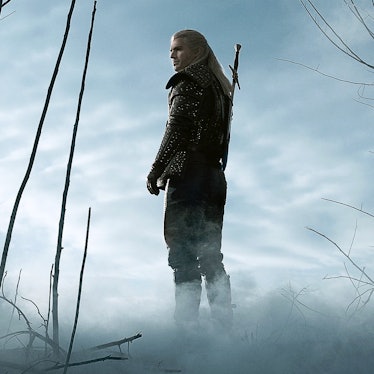 Geralt stares into fog on Witcher Netflix 
