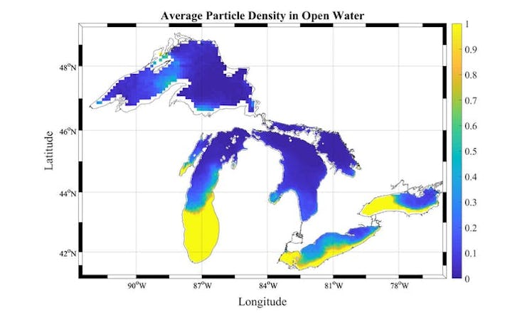 particle density great lakes