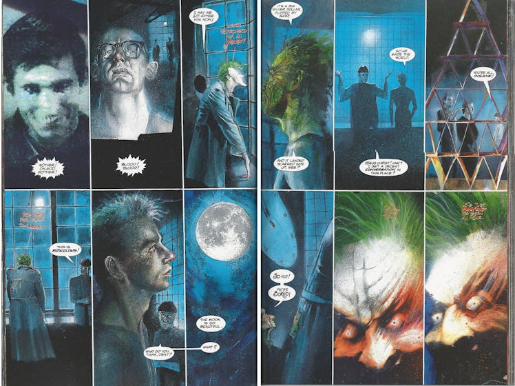 The Joker contemplates insanity in Grant Morrison's 'Arkham Asylum'