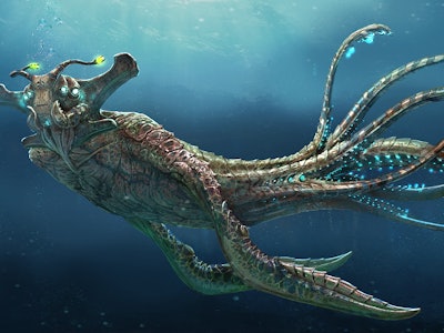 An under-water creature from Par Presley concept art for Star Wars: Clone Wars