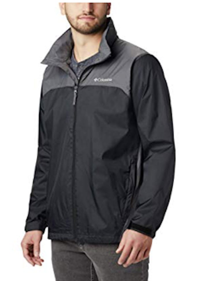 Columbia Men's Glennaker Lake Front-Zip Rain Jacket with Hideaway Hood