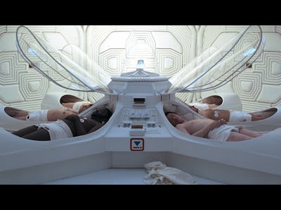 Hypersleep Chamber from the movie Alien as a representation of possible sleeping chambers in the fut...