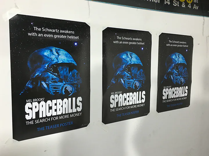 'Spaceballs 2' Posters Spotted in Manhattan Subways
