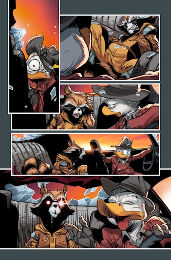 Howard the Duck and Rocket Racoon in Deadpool the Duck #1