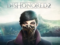 Erica Luttrell on the cover poster of Dishonored 2