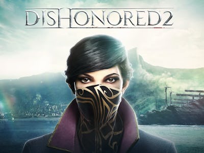 Erica Luttrell on the cover poster of Dishonored 2