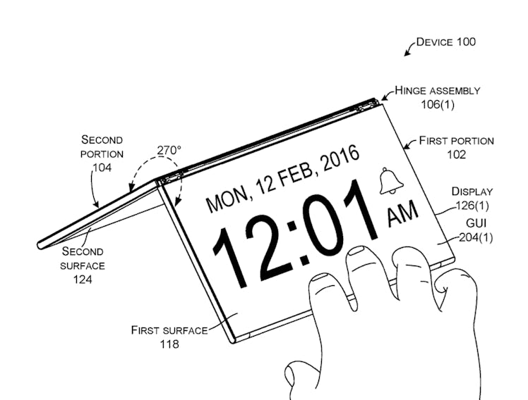 The flipped out configuration.