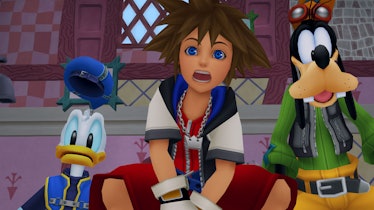 Donald, Sora, and Goofy in 'Kingdom Hearts'.