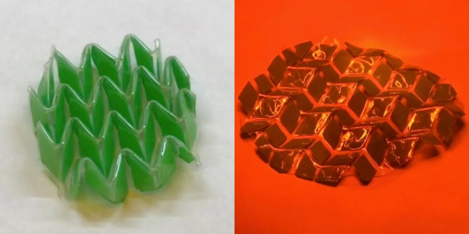 Shapeshifting Material Transforms Under Light and Heat
