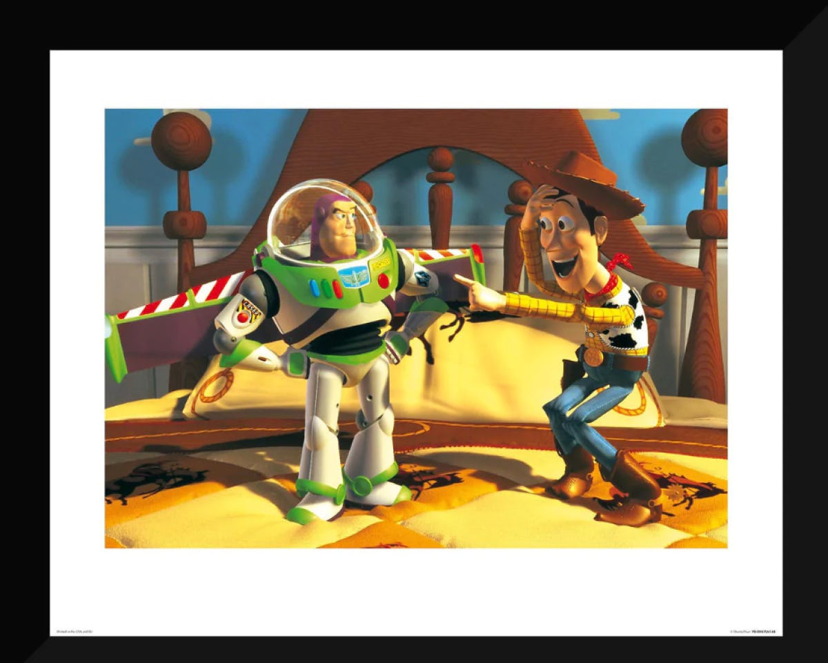 Toy Story ''Round Up Gang'' cheapest Framed Deluxe Print by Noah