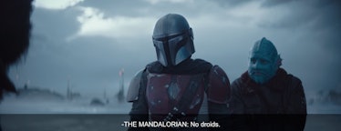 the mandalorian hates droids