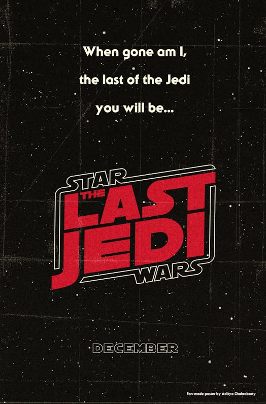 Star Wars: The Last Jedi poster design.