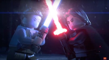 Lego Star Wars: The Skywalker Saga Rey Kylo fight