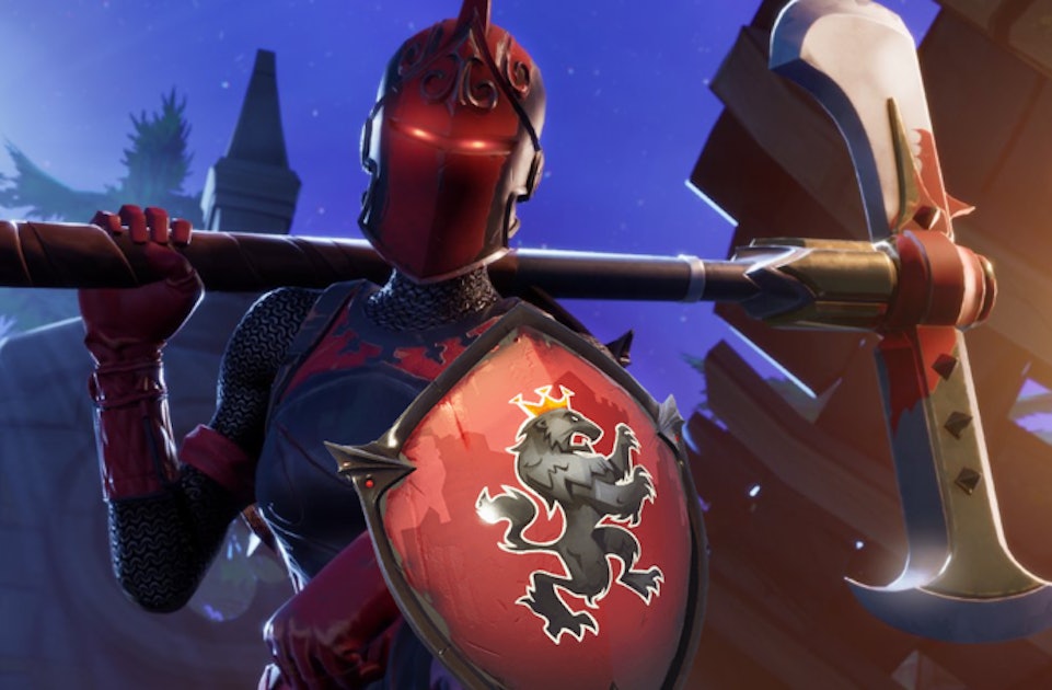 Fortnite Red Knight Has No Shield Fortnite Red Knight No Back Bling Explained Temporary Bug Already Fixed