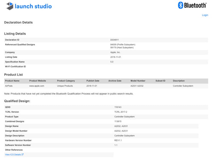 apple airpods documents