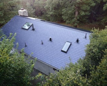 The Tesla solar roof.